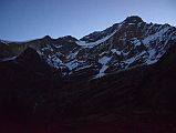 27 Dhaulagiri West Face Before Sunrise From Italy Base Camp 3625m Around Dhaulagiri